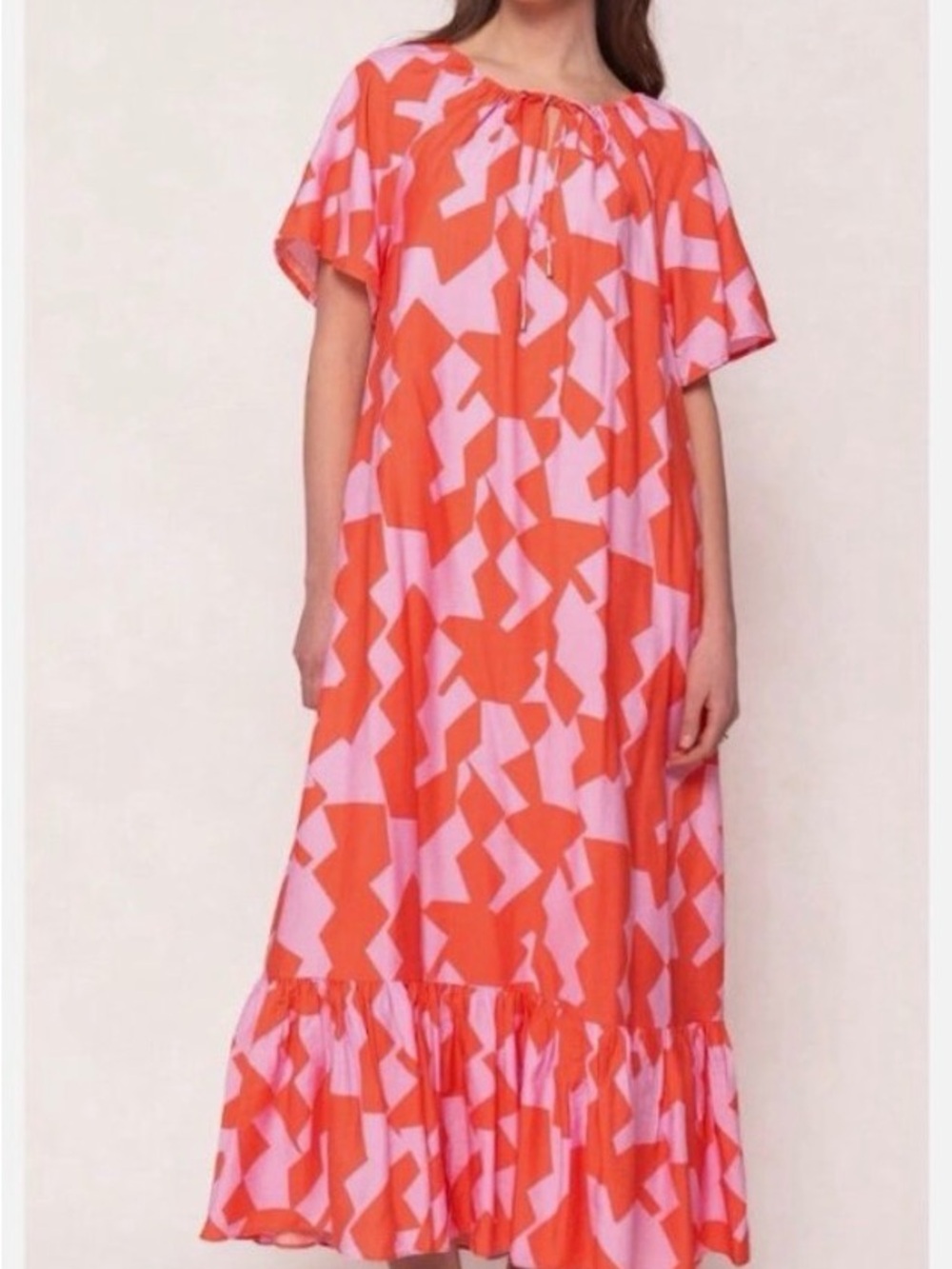Ivy City Co Haven Maxi Dress in Geometric Print